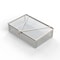 Anysizebasket Light Duty Basket: 12Lx8Wx1H, 304 SS, Hinged Lid with Thumb Clasp, No Handles, Mesh: 2 x .063 FLB-120080030-L02S - alternate 2